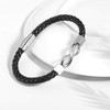 Feilok Leather Bracelet Men's Bracelet Infinity Forever Together Men's Leather