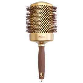 Olivia Garden - Expert Blowout Shine Gold & Brown Hairbrush - 80