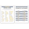 Zieglerworld Laminated International Morse Code & Phonetic Alphabet Large Print
