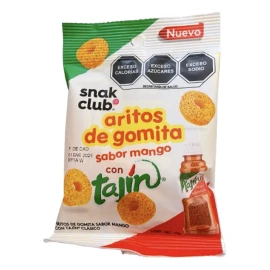 Gomitas Aro De Mango Con Tajin Snak Club 55g