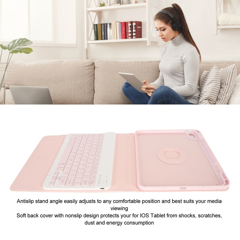 Keyboard Case with Pencil Holder for IOS Tablet Air4 10.9