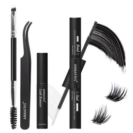 ANNAFRIS Eyelash Extensions Eyelash Glue Lashes Artificial Eyelashes Single Eyelash Extension (Black)