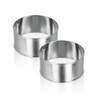 Metaltex 523 204 Set 2 Ringe, Edelstahl emplatar 85 x 42 mm