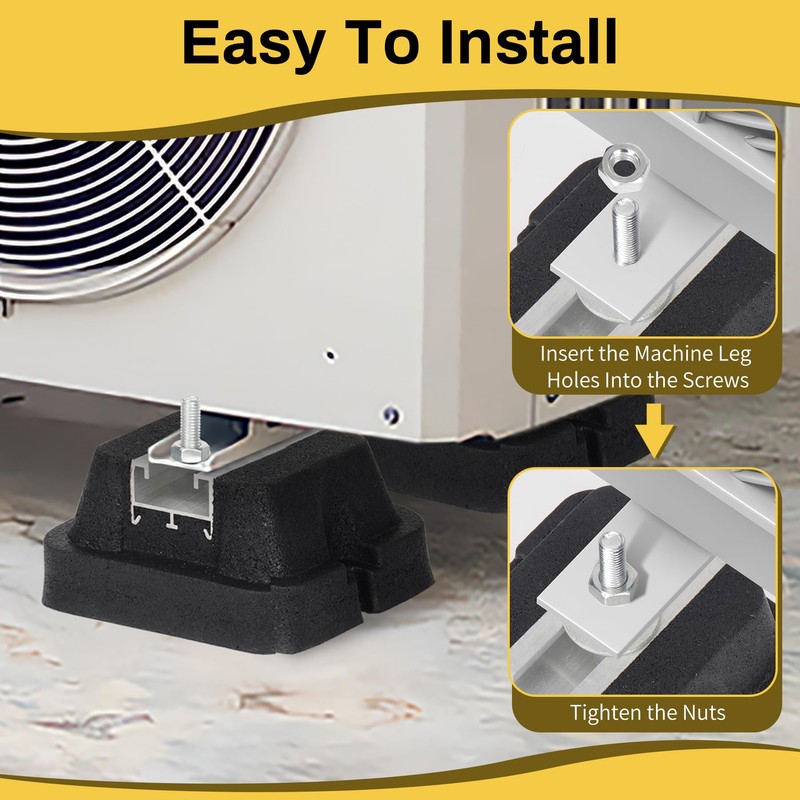 Powrocket Floor Mounting Base for Mini Split Air Conditioner,4 Pack