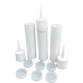 Reusable Empty Caulk Tube - REFILLABLE CAULKING Cartridge 28 oz. 900 ml. - 3 Pack - Made in USA (28 oz. Tubes)
