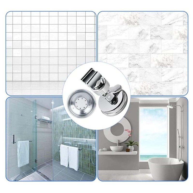 2 x Suction Cup Holder for Shower, Removable Holder with