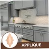 BIUDECO Strong Structure Wooden Applique Oval Door Center Flower Sheet