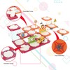 60PC Race Car Track Builder Building Blocks Playset Reversible Racing
