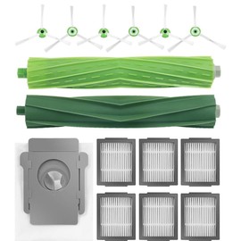 Edge Clean Roomba 15 Piece Set J7 / J7+ / i7 / i7+ / i5 / i5+ / i3 / i3+ / i2 / e5 irobot Cleaning Robot Roomba Compatible Supplies Filter Brush Paper Pack
