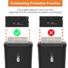 Home Office Paper Shredder,Woolsche 10-Sheet Strip Cut with 3.17-Gallon Basket,P-2