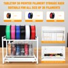 3D Printer Filament Storage Rack Desktop, 2-Tier Metal Rolling Spool