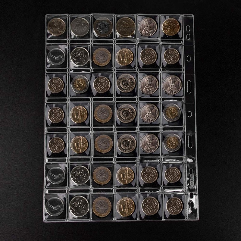Uncle Paul 420 Pocket Coin Pages - 42 Grids/Page Plastic