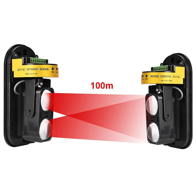 Infrared Beam Sensor Intrusion Alarm Outdoor Long Distance Infrared Detector