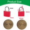Dfuqanb Pack of 12 Suitcase Locks, Suitcase Lock with Key,