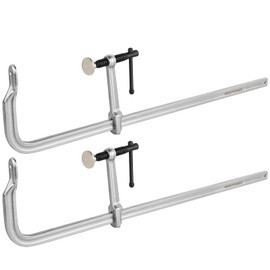 MAXPOWER F Clamp 24 inch, Heavy Duty Clamps for Welding, Max Jaw 24-inch, Throat depth 4-3/4 inch, Pack of 2