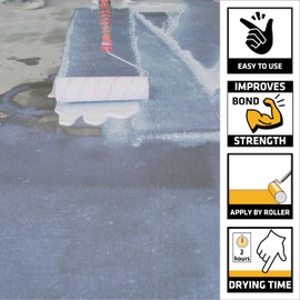 SIKA Sikalevel Self-Leveling Underlayment Primer - 1 Gallon White, Ready to Use, No Dilution Needed - Prevents Water Loss, Fast Drying, Excellent Bonding for Concrete and Cement Screeds