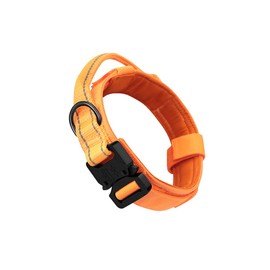 BUYTER Reflective Nylon Dog Collar Military Adjustable Durable Large German Shepherd Dog Collar Outdoor Work Training Walking Leash