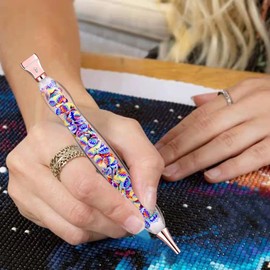Praise V Do Diamond Painting Pen, Diamond Art Pen, 5D Diamond Painting Pen Kit Tool Accessories Stylus Drill Pen with Steel Tips for Diamond Painting Nail Art Decoration Diamond Art Easter
