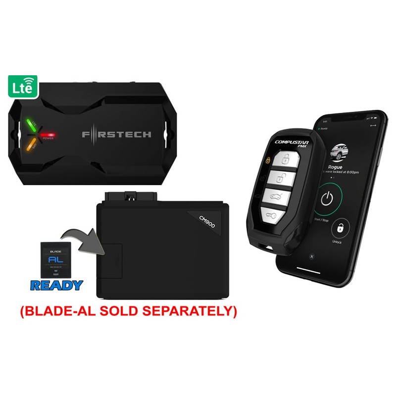 Compustar CSX4900-S 4-Button 2-Way, 3000' Remote Start System w/Drone X1LTE