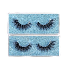2 Pairs Cat Eye False Eyelashes, Wispy Cluster Lashes, Natural Look Curl Eye Makeup Strip Lashes For Women Girls Eye Extensions