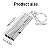 TIESOME Stainless Steel Survival Whistle, 120dB Loud Whistle Double Tube