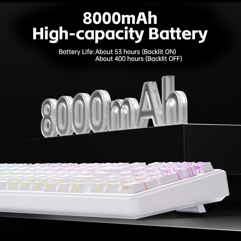 LEOBOG Aula Keyboard, F99 Wireless Mechanical Gaming Keyboards, Hot Swappable