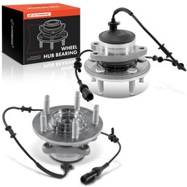 A-Premium 2 x Front Wheel Bearing and Hub Assembly with ABS & 5-Lug Compatible with Jaguar XF XFR 2010-2015, XJ 2010-2019, XJR 2014-2017, XJR575 2018-2019, XK, XKR, XKR-S, RWD