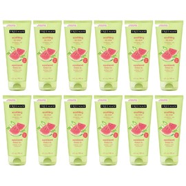 Freeman 12pk FREEMAN Soothing Watermelon Aloe Gel Facial Mask Cooling Gel Face Mask 6oz