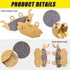 Brake Pads Ceramic Fit for Kawasaki Mule Pro FXT/EPS KAF