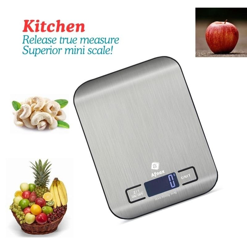 Afnax Digital Kitchen Scale, Food Scale, Weight Scale, Weighing Food