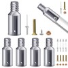 Anranmm Threaded Tip Replacement Ultra Threaded Tip Repair Kit Aluminum