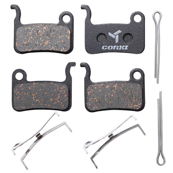 2 Pairs Semi-Metallic Disc Brake Pads for Shimano Deore XT