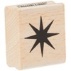 Art Stamps 8 Pointed Star Stamp, Black, Small
