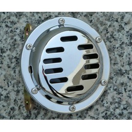 i5motorcycle BIG & LOUD 4" CHROME MOTORCYCLE HORN for Honda Kawasaki Suzuki Yamaha