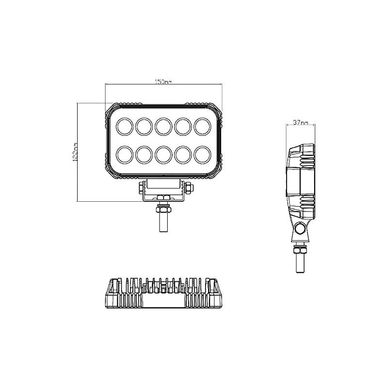 KRAMP LA10021 LED Work Light 15 W 19