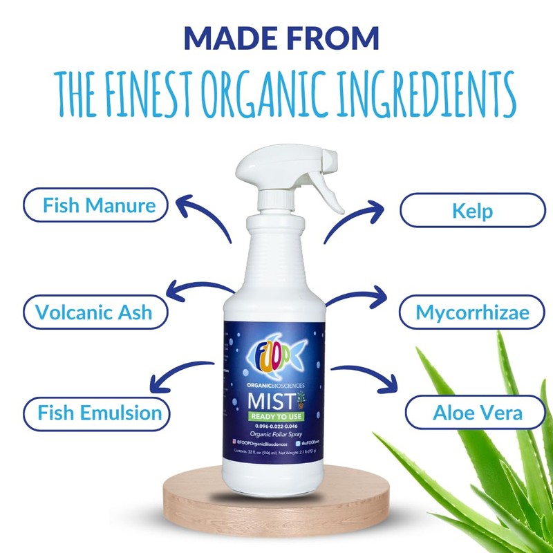 FOOP Mist - Organic Foliar Spray Made from Fish Manure
