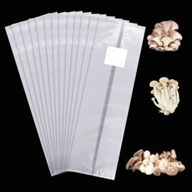 AOROPS Mushroom Growing Bags, 24 Pieces 25 × 50 cm Mushroom Spawn Grow Bag with Filter, Mushroom Spawn Grow Bag High Temp Pre Sealed Garden Supplies for Mushrooms