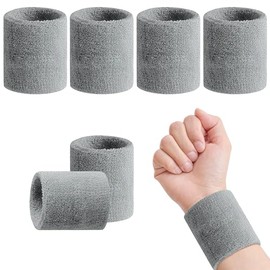 Muñequeras de Sudor, Pulseras de Tela de Rizo de Algodón, Muñequeras Deportivas, para Hombres y Mujeres, Thicken Bandas Sudor, para Deportes, Beisbol 