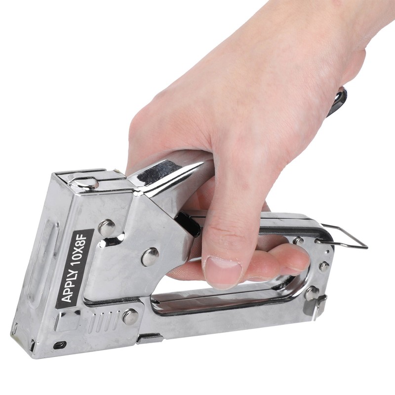 Manual Stapler MultiFunction Iron Stainless Steel Hand Operated Nailing Equipment