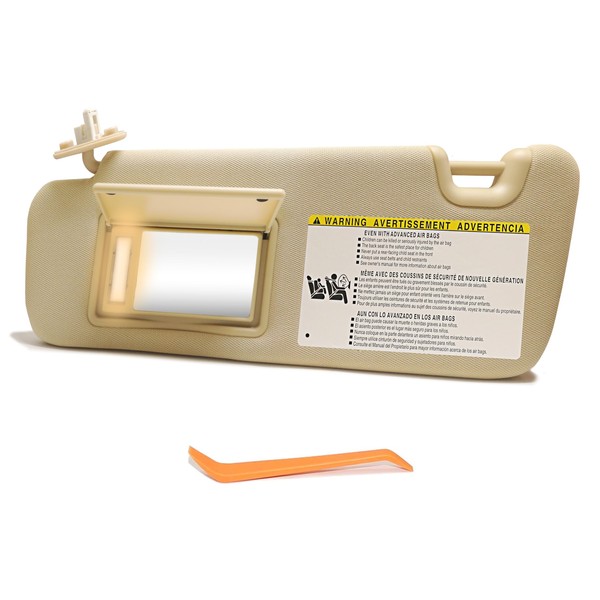 SENSHINE Left Driver Side Sun Visor for Toyota Highlander 2014