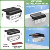 Eyrosa Solar Deck Lights 8 Pack, Solar Lights Outdoor Waterproof