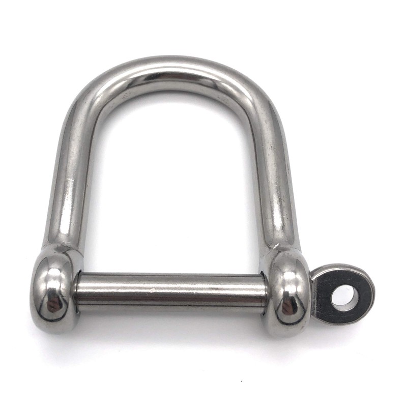 Stainless Steel Shackles Wide Shape Diameter 8 mm V4A A4