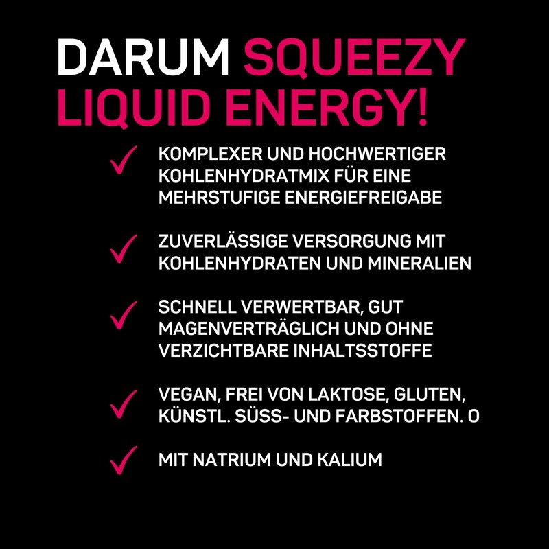 Squeezy Sports Nutrition Drink Gel Raspberry Flavour (1 x 0.72
