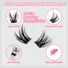 Squsaya Self Adhesive Eyelashes Natural Lash Clusters kit Pre Glued