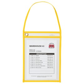 C-Line Hanging Strap Shop Ticket Holder , Yellow , 12" x 9" x 16"