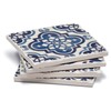 Thirstystone Blue & White Assorted Tumbled Tile Stone Coasters with