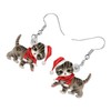 RAIDIN Acrylic Cute Christmas Cat Pets Earrings for Women Girls