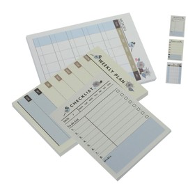 TEHAUX 6pack Daily Planner Notepad Compact To-do List Notebooks Page Tabs for Organized Scheduling and Task Management for Work Study and Personal Use