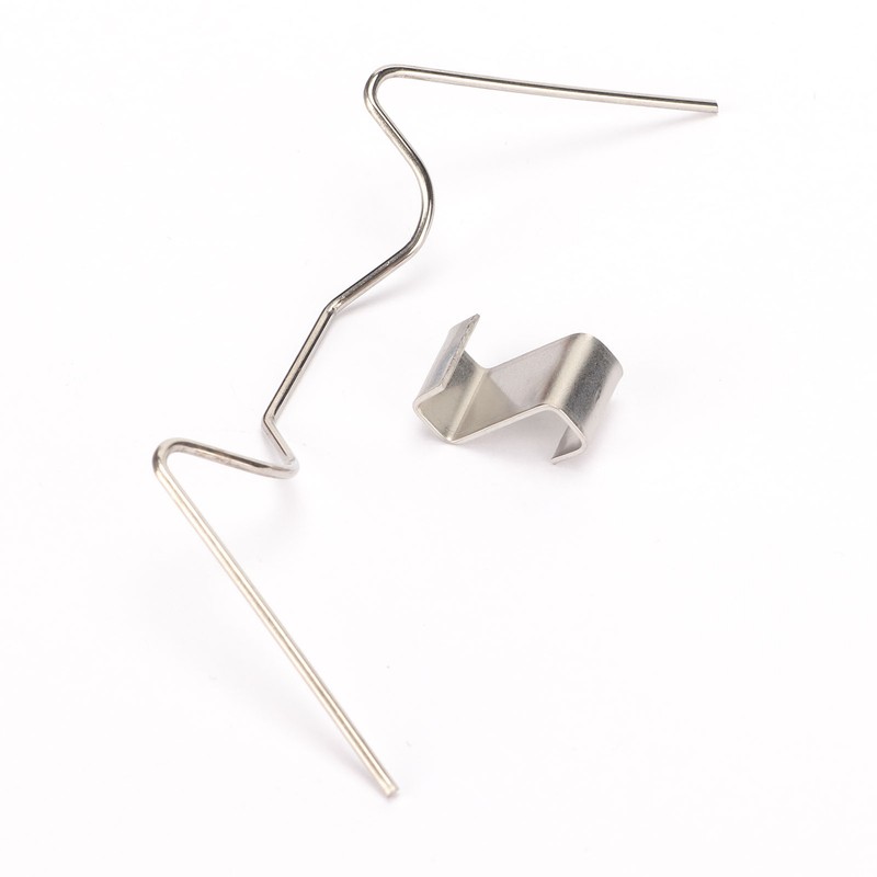 100pcs Greenhouse Glazing Clips Stainless Steel Z Fixing Clips W