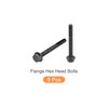 METALLIXITY Flanged Hex Head Bolts (M6x55mm) 5pcs, Hexagon Flange Bolt